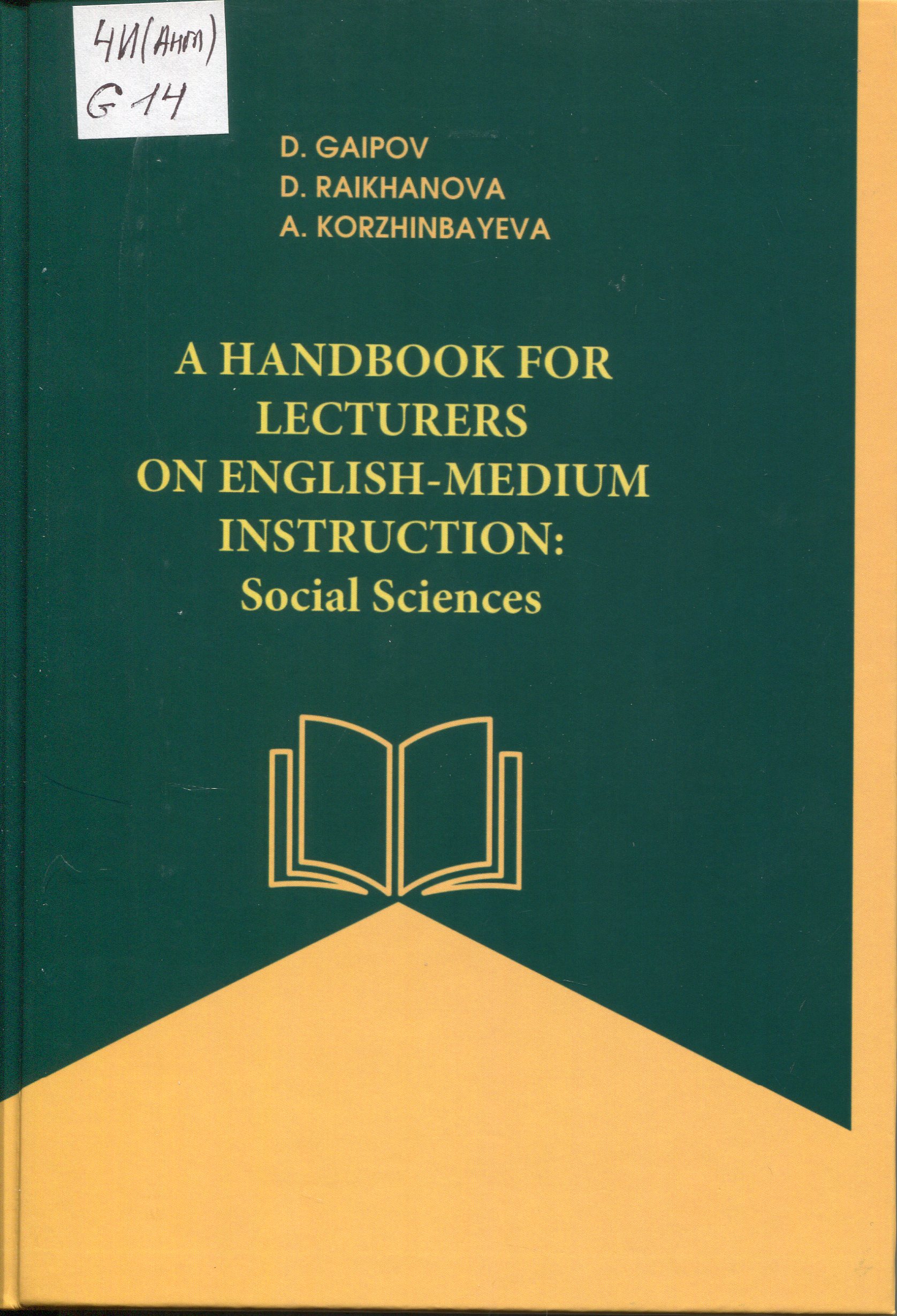 A Handbook for Lecturers on English-Medium Instruction: Social Sciences